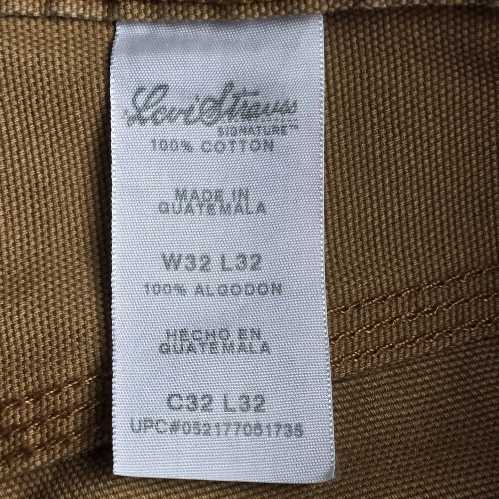 Levi Strauss Workwear Fit Carpenter Pants 42x32 Duck Heavy Canvas Straight NWOT